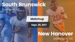 Matchup: South Brunswick vs. New Hanover  2017