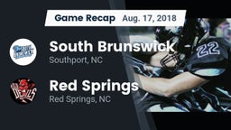 Recap: South Brunswick  vs. Red Springs  2018