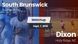 Matchup: South Brunswick vs. Dixon  2018
