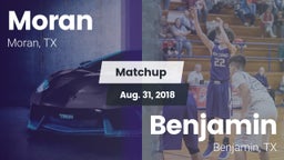 Matchup: Moran vs. Benjamin  2018