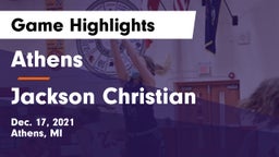 Athens  vs Jackson Christian  Game Highlights - Dec. 17, 2021