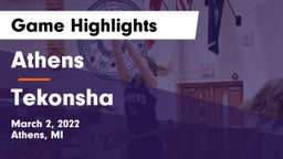 Athens  vs Tekonsha  Game Highlights - March 2, 2022