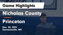 Nicholas County  vs Princeton  Game Highlights - Dec. 30, 2023