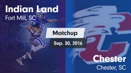Matchup: Indian Land vs. Chester  2016