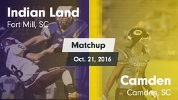 Matchup: Indian Land vs. Camden  2016