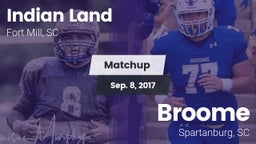 Matchup: Indian Land vs. Broome  2017
