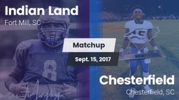 Matchup: Indian Land vs. Chesterfield  2017