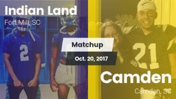 Matchup: Indian Land vs. Camden  2017