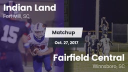 Matchup: Indian Land vs. Fairfield Central  2017