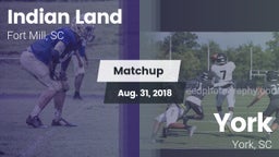 Matchup: Indian Land vs. York  2018