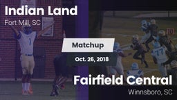 Matchup: Indian Land vs. Fairfield Central  2018