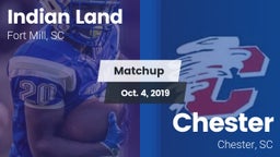 Matchup: Indian Land vs. Chester  2019