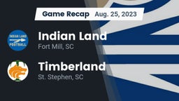 Recap: Indian Land  vs. Timberland  2023