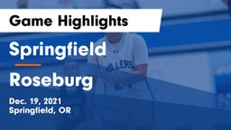 Springfield  vs Roseburg Game Highlights - Dec. 19, 2021