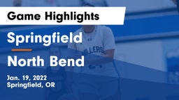 Springfield  vs North Bend  Game Highlights - Jan. 19, 2022