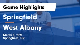 Springfield  vs West Albany  Game Highlights - March 5, 2022