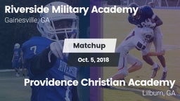 Matchup: Riverside Military A vs. Providence Christian Academy  2018