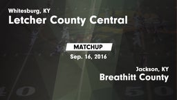 Matchup: Letcher County Centr vs. Breathitt County  2016