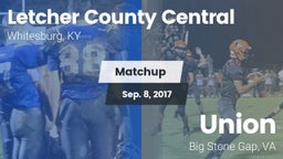 Matchup: Letcher County Centr vs. Union  2017