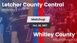 Matchup: Letcher County Centr vs. Whitley County  2017