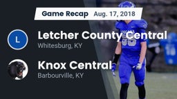 Recap: Letcher County Central  vs. Knox Central  2018