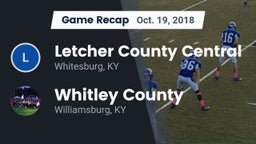 Recap: Letcher County Central  vs. Whitley County  2018