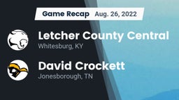 Recap: Letcher County Central  vs. David Crockett  2022
