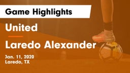 United  vs Laredo Alexander Game Highlights - Jan. 11, 2020