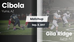 Matchup: Cibola vs. Gila Ridge  2017