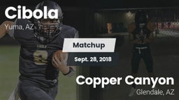 Matchup: Cibola vs. Copper Canyon  2018