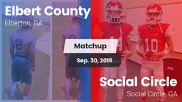 Matchup: Elbert County vs. Social Circle  2016
