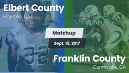 Matchup: Elbert County vs. Franklin County  2017