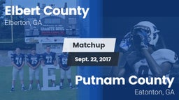 Matchup: Elbert County vs. Putnam County  2017