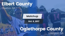 Matchup: Elbert County vs. Oglethorpe County  2017