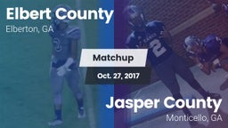 Matchup: Elbert County vs. Jasper County  2017