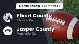 Recap: Elbert County  vs. Jasper County  2017