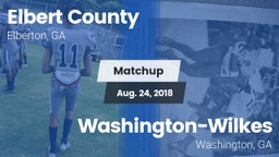 Matchup: Elbert County vs. Washington-Wilkes  2018