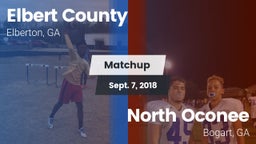 Matchup: Elbert County vs. North Oconee  2018
