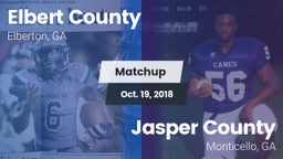 Matchup: Elbert County vs. Jasper County  2018