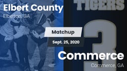 Matchup: Elbert County vs. Commerce  2020