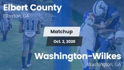 Matchup: Elbert County vs. Washington-Wilkes  2020