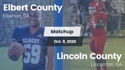 Matchup: Elbert County vs. Lincoln County  2020