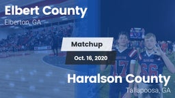 Matchup: Elbert County vs. Haralson County  2020