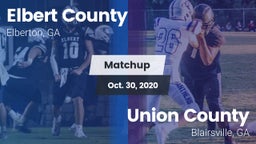 Matchup: Elbert County vs. Union County  2020