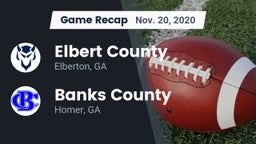 Recap: Elbert County  vs. Banks County  2020