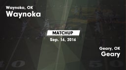 Matchup: Waynoka vs. Geary  2016