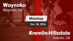 Matchup: Waynoka vs. Kremlin-Hillsdale  2016