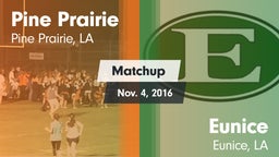 Matchup: Pine Prairie vs. Eunice  2016