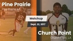 Matchup: Pine Prairie vs. Church Point  2017