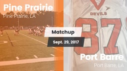 Matchup: Pine Prairie vs. Port Barre  2017